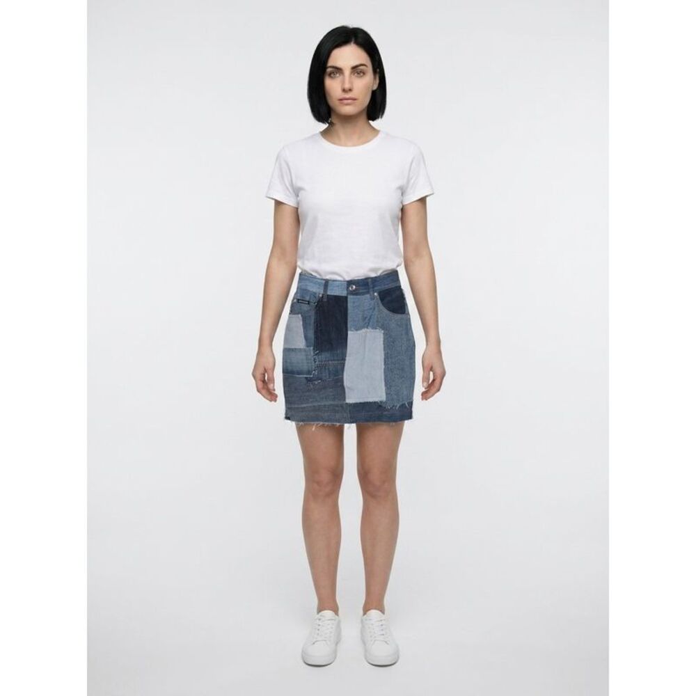 Dolce & Gabbana Bicolor Cotton Mini Women's Skirt